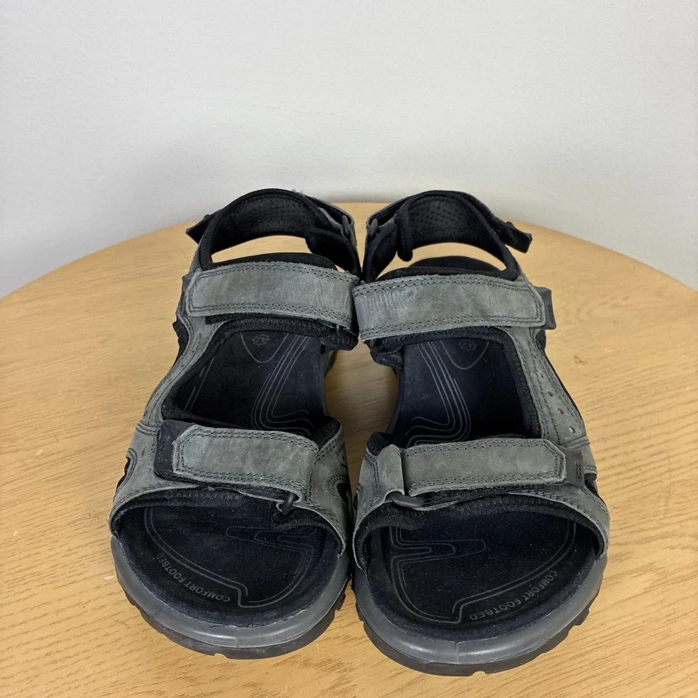 ECCO Yucatan Leather Sport Sandals Men's EU 42 US 8 Outdoors Gorpcore Hiking